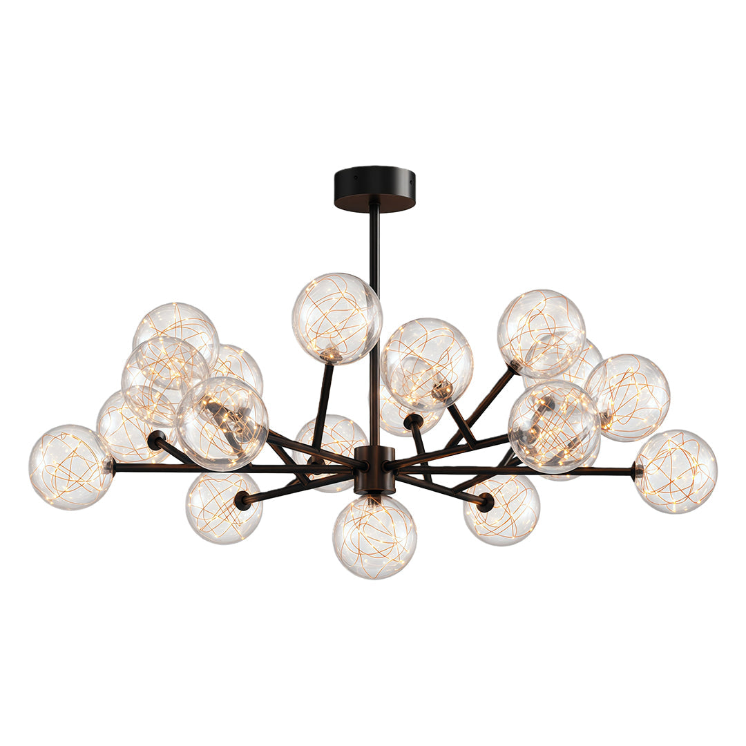 Molecular Glass Globe Chandelier