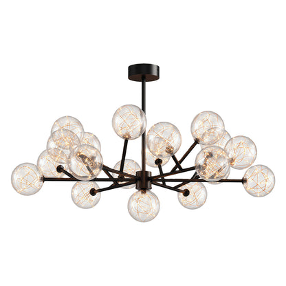Molecular Glass Globe Chandelier