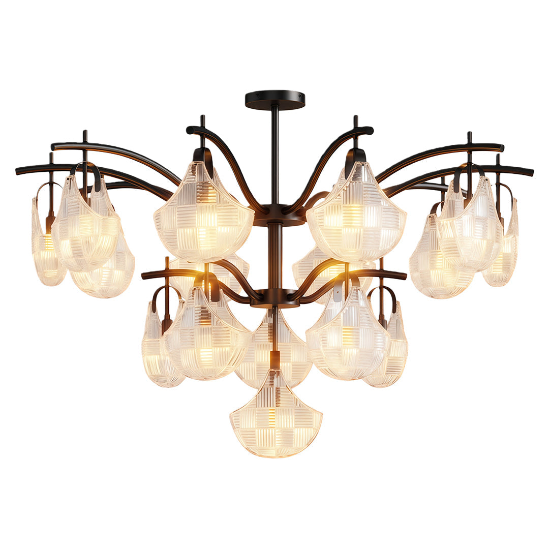 Shell Glass Chandelier