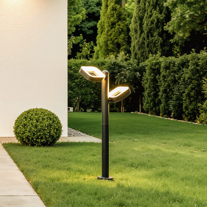 Dual Head Black Path Light Outdoor LED Landscape Light 24W Aluminum IP54 Hardwired