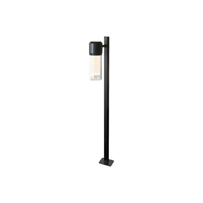 Contemporary Path Light Single Double Head Black Aluminum Glass CRI90 IP65 DC24V 2 Heights