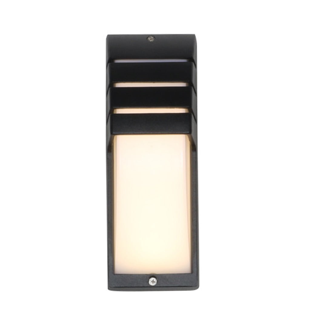 Modern LED Outdoor Wall Sconce Aluminum Acrylic Double Layer IP65 9W 85-265V Motion Sensor Black Balcony Terrace