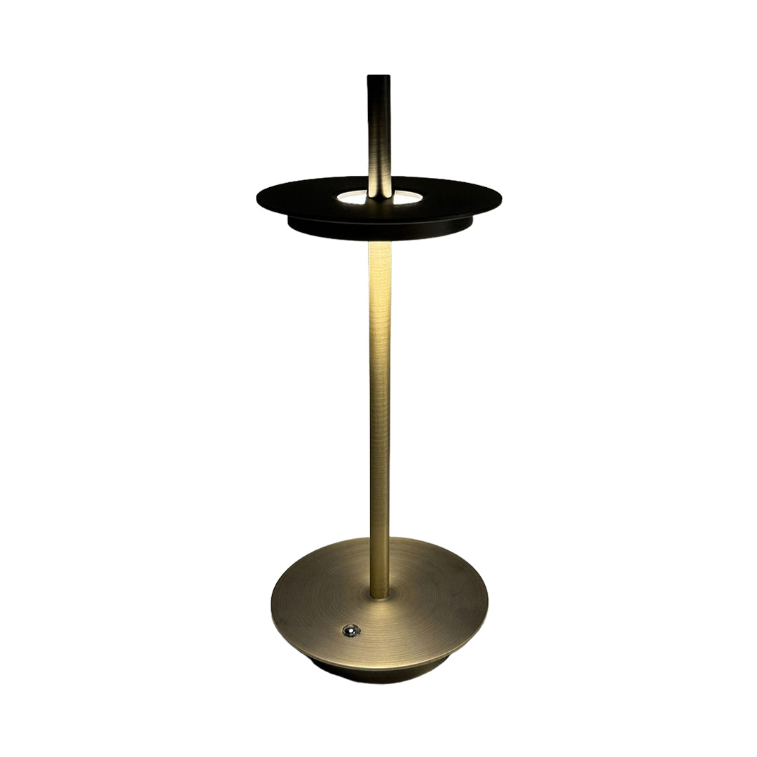 Modern Rechargeable LED Table Lamp Cordless Dimmable Buffet Portable Touch Remote Brown Black Gray Bronze 13.39 Inch