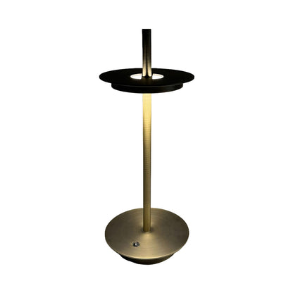 Modern Rechargeable LED Table Lamp Cordless Dimmable Buffet Portable Touch Remote Brown Black Gray Bronze 13.39 Inch