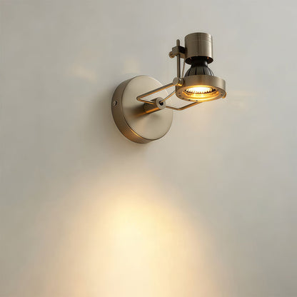 Adjustable LED Wall Spotlight Industrial Aluminum Hardwired Indoor 3CCT