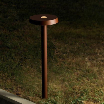 Flat Top LED Path Lighting Outdoor Sand Coffee Gray Aluminum CRI90 IP65 DC24V 4 Heights