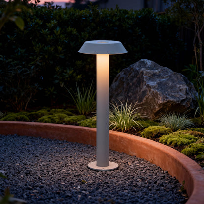 Flat Top LED Path Lighting Outdoor Sand Coffee Gray Aluminum CRI90 IP65 DC24V 4 Heights