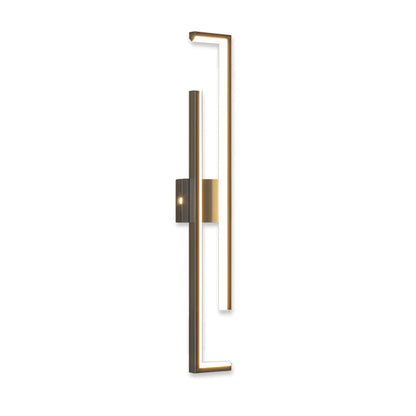 Linear LED Wall Sconce Bar Modern Minimalist Iron 3CCT Hardwired Black Gold