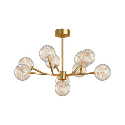 Molecular Glass Globe Chandelier