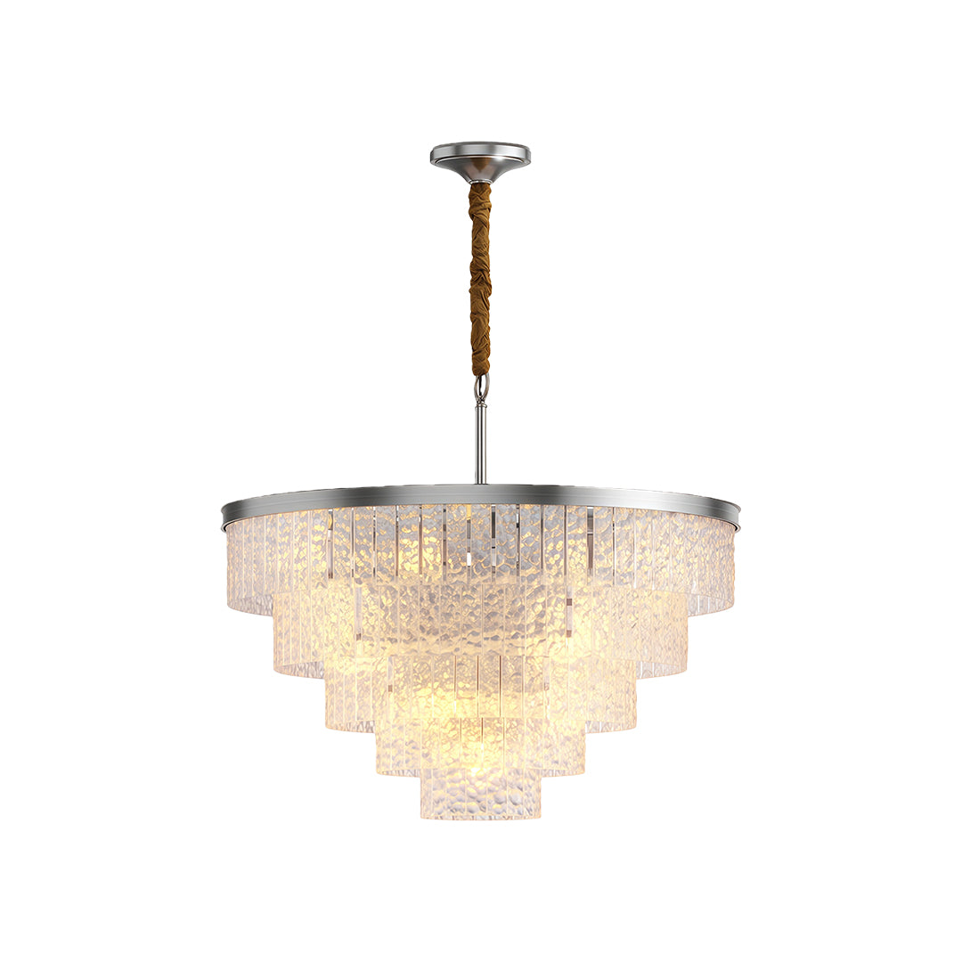Modern Forms Full-Copper Luxury Glass Chandelier