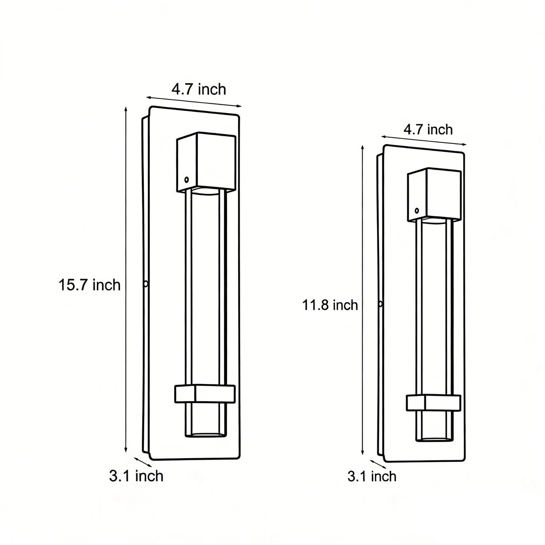 Modern Black Bubble Crystal Glass Outdoor Wall Sconce LED IP65