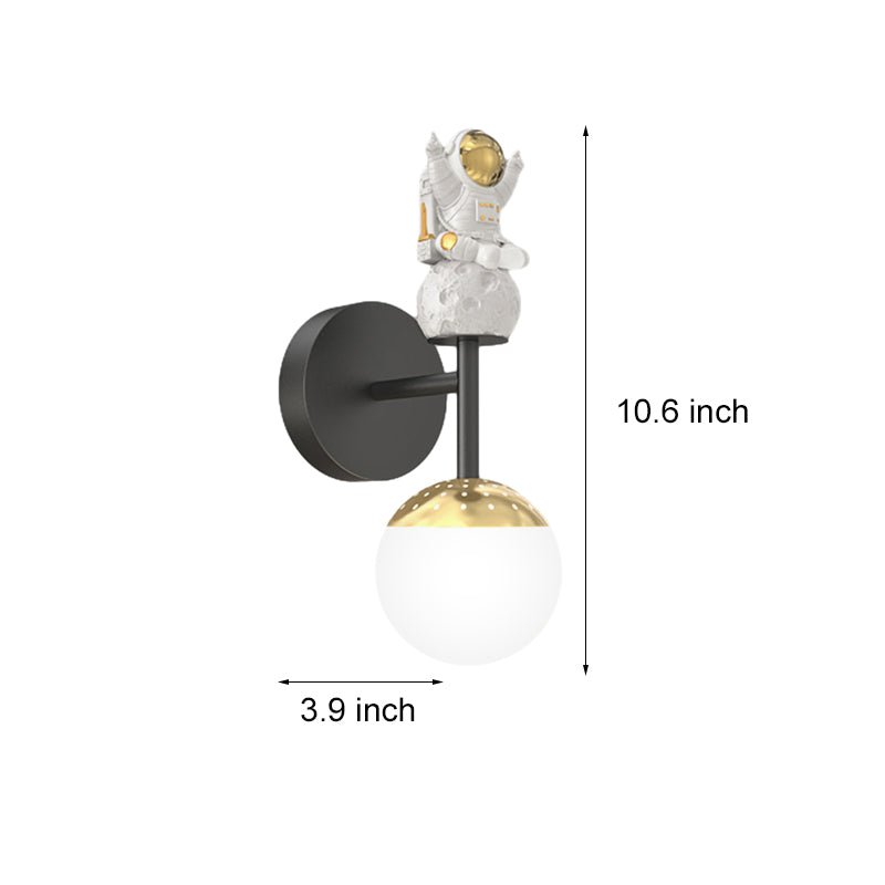 Modern Astronaut Wall Sconce – 3-Step Dimmable LED Indoor Wall Light