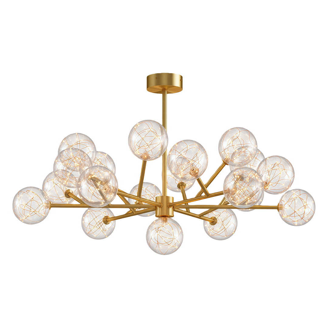 Molecular Glass Globe Chandelier