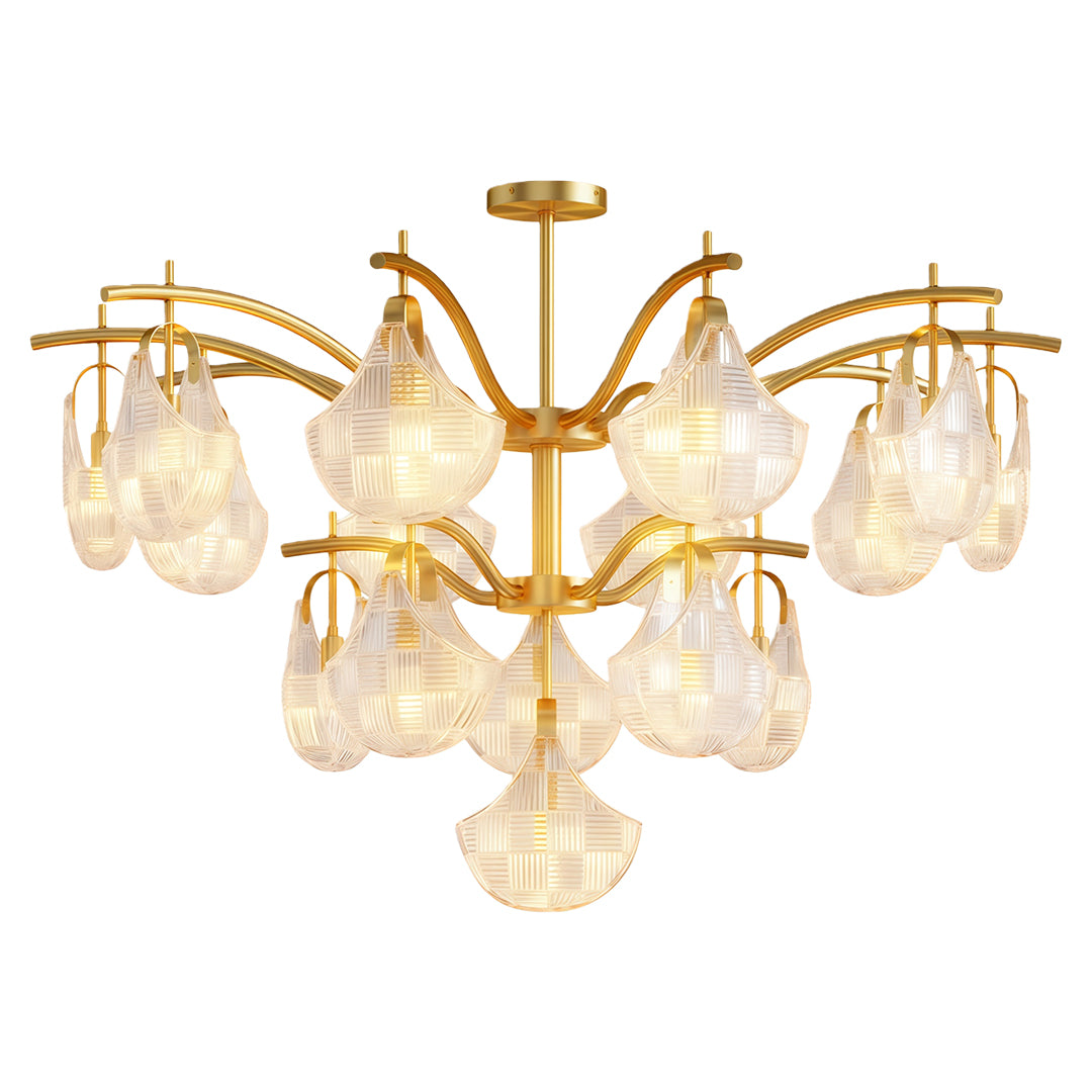 Shell Glass Chandelier