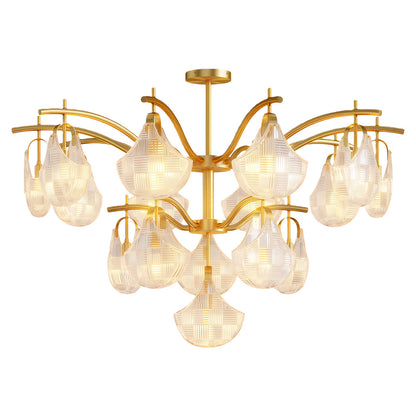 Shell Glass Chandelier