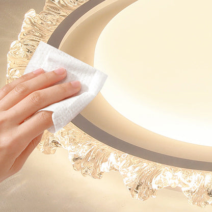 French Full Spectrum Ultra-Thin Flush Mount CRI 97 White Black Gold