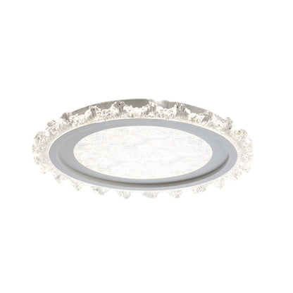 French Full Spectrum Ultra-Thin Flush Mount CRI 97 White Black Gold