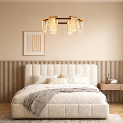Circular Array Chandelier Gold Gray Aluminum LED 3000K 4500K 6000K Italian Style