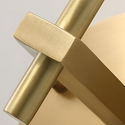 Ball-Shaped Crystal Gold Wall Sconce – Postmodern Plug-In LED Wall Lamp