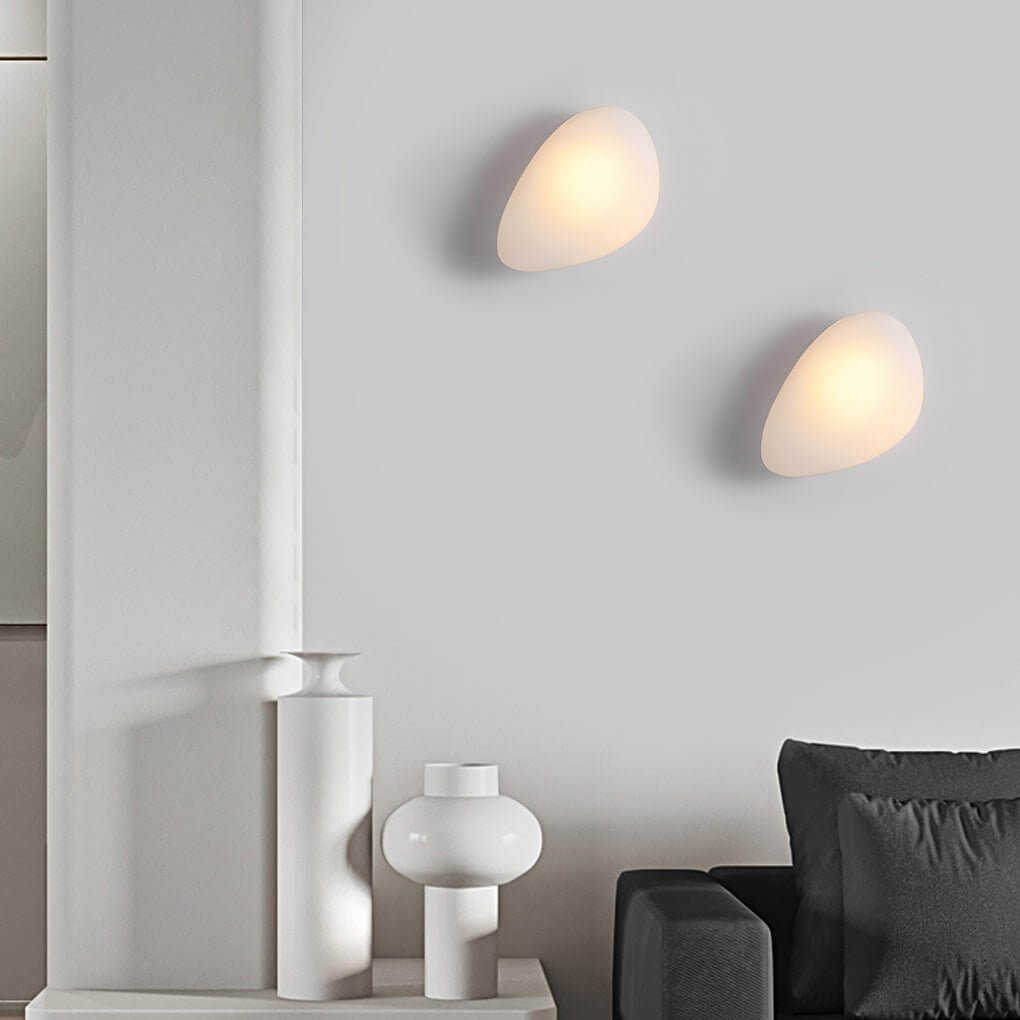 Pebble Glass Wall Sconce Modern LED Indoor Light