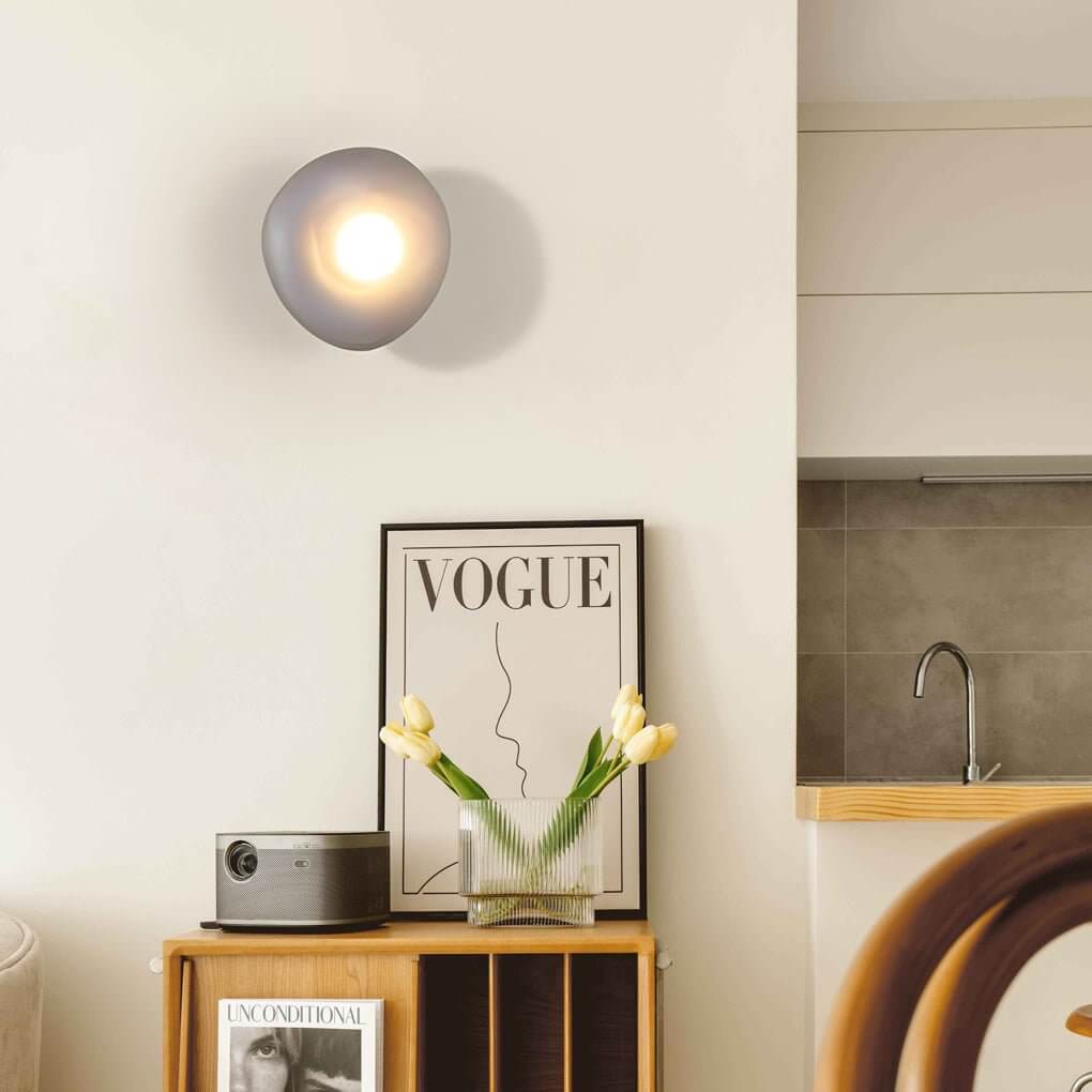 Pebble Glass Wall Sconce Modern LED Indoor Light