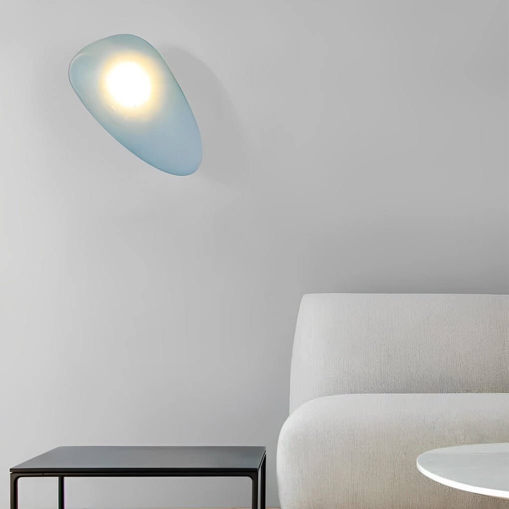 Pebble Glass Wall Sconce Modern LED Indoor Light