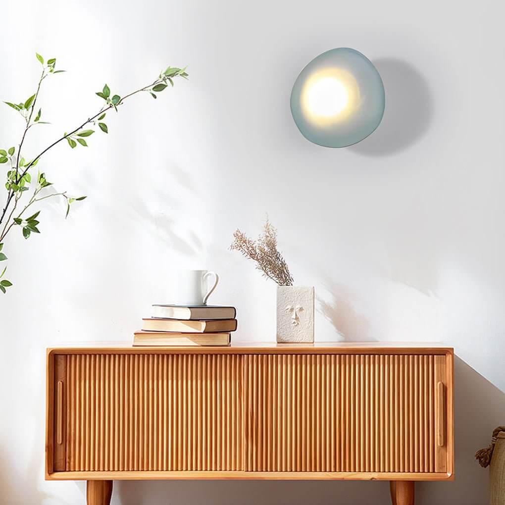 Pebble Glass Wall Sconce Modern LED Indoor Light