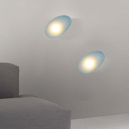 Pebble Glass Wall Sconce Modern LED Indoor Light