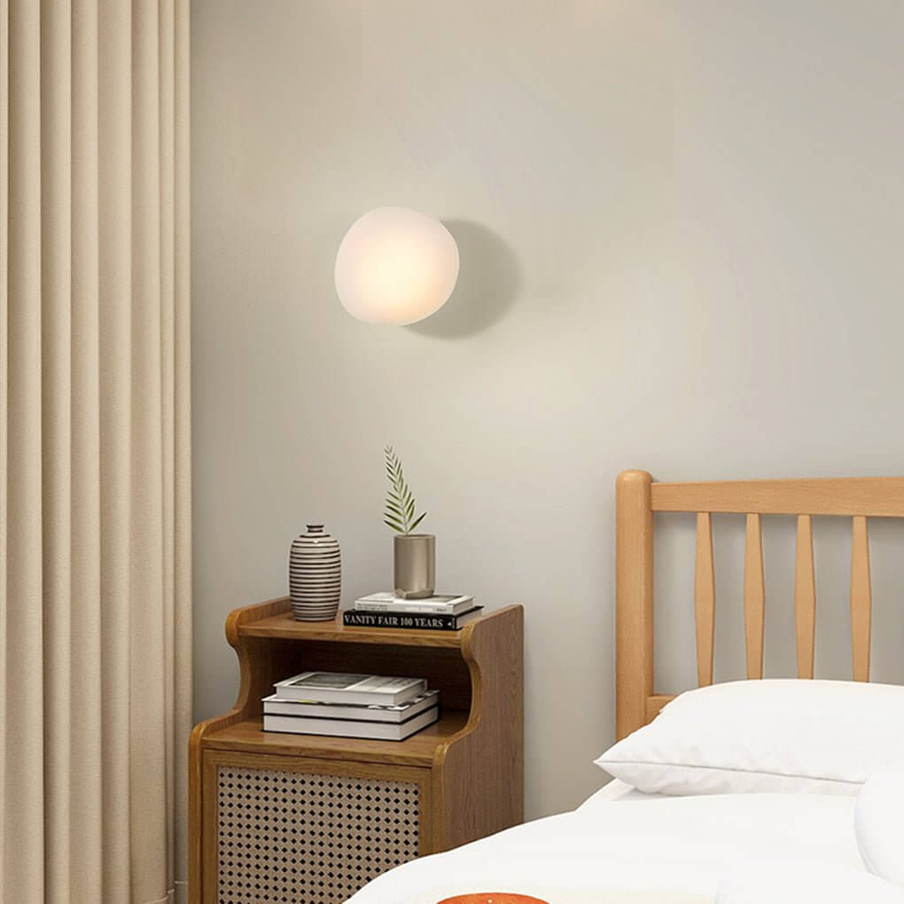 Pebble Glass Wall Sconce Modern LED Indoor Light