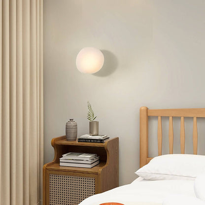 Pebble Glass Wall Sconce Modern LED Indoor Light