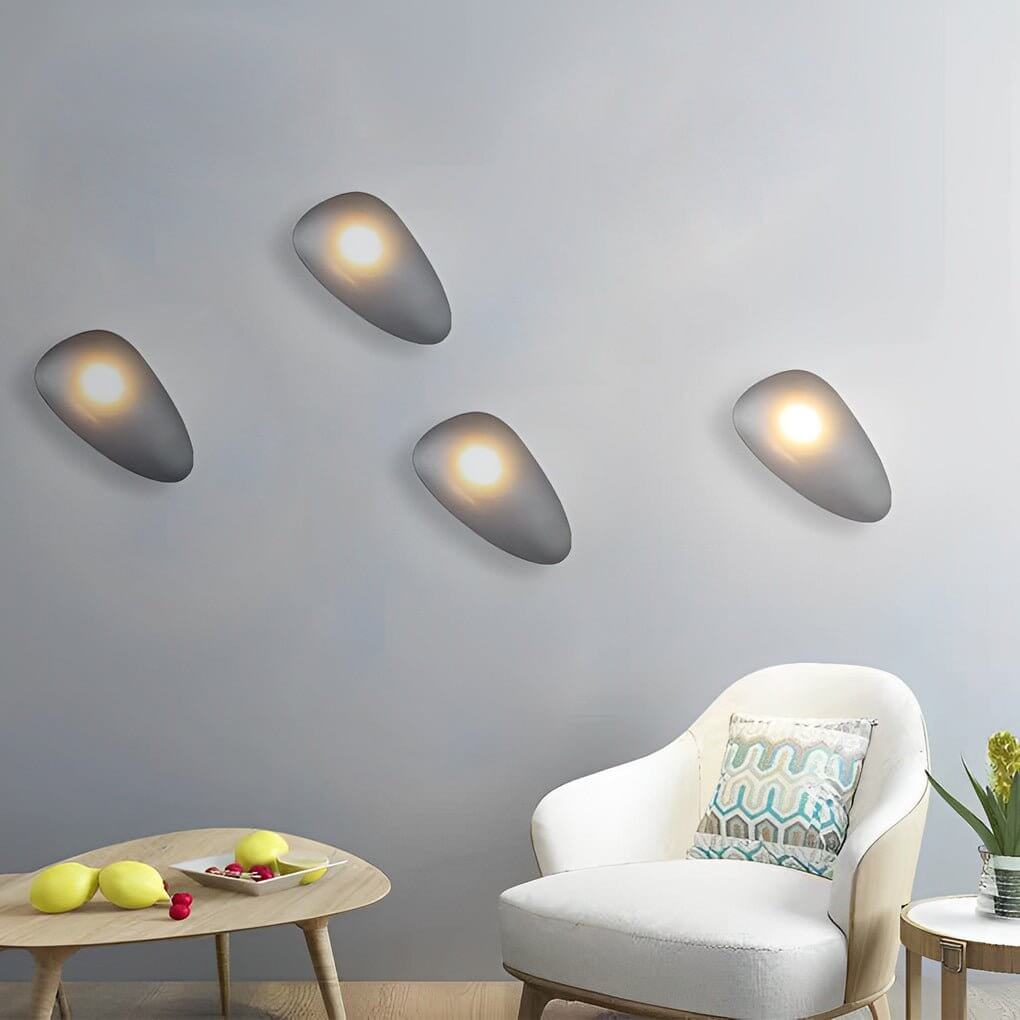 Pebble Glass Wall Sconce Modern LED Indoor Light