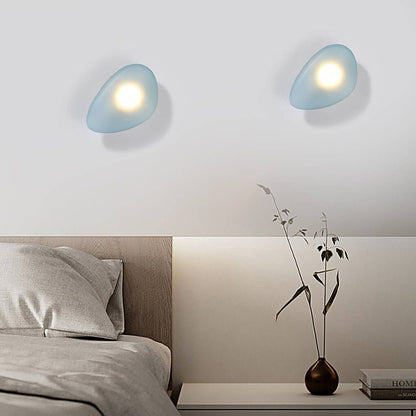Pebble Glass Wall Sconce Modern LED Indoor Light