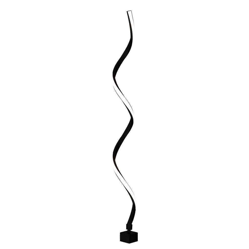 Spiral LED Path Light Die-Cast Aluminium 12W 840LM 3000K IP55 Solar/Hardwired Black 3 Heights