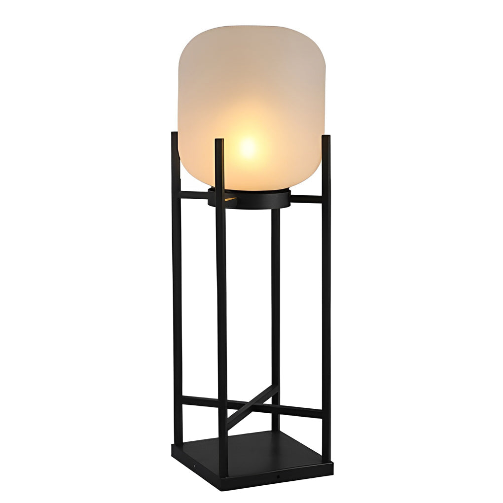 Retro Modern Stainless Steel Lantern LED Outdoor Floor Lamp IP65 Solar/Hardwired E27