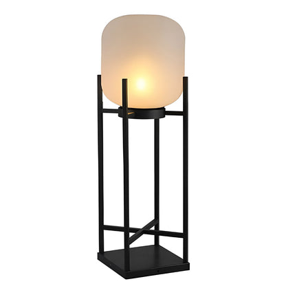 Retro Modern Stainless Steel Lantern LED Outdoor Floor Lamp IP65 Solar/Hardwired E27
