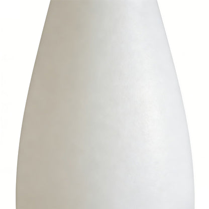 Modern Teardrop LED Outdoor Floor Lamp IP65 Solar/Hardwired/Battery White PE