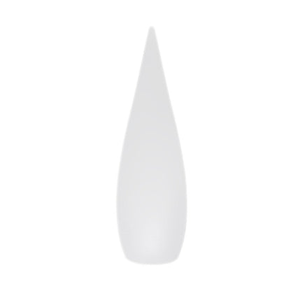 Modern Teardrop LED Outdoor Floor Lamp IP65 Solar/Hardwired/Battery White PE