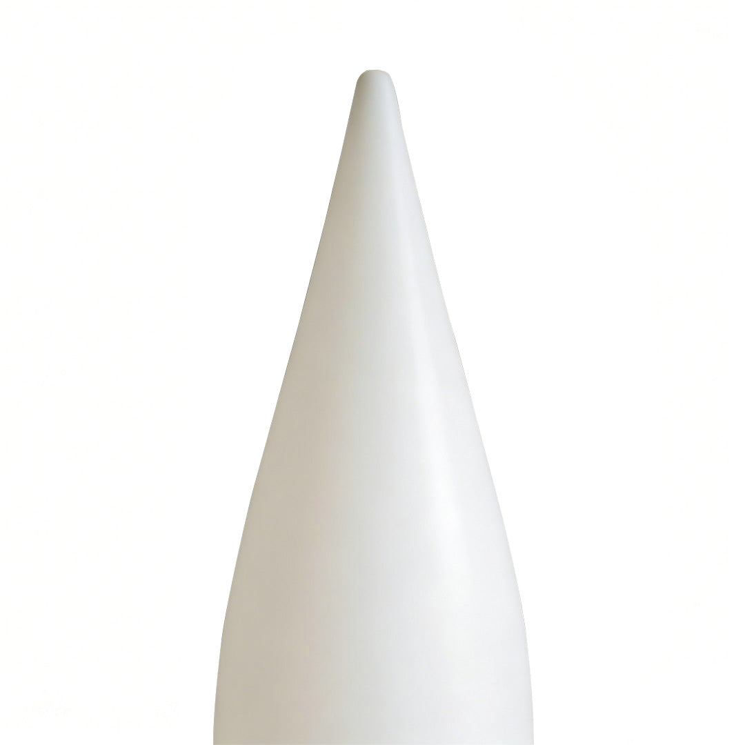 Modern Teardrop LED Outdoor Floor Lamp IP65 Solar/Hardwired/Battery White PE