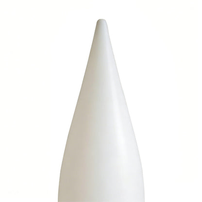 Modern Teardrop LED Outdoor Floor Lamp IP65 Solar/Hardwired/Battery White PE