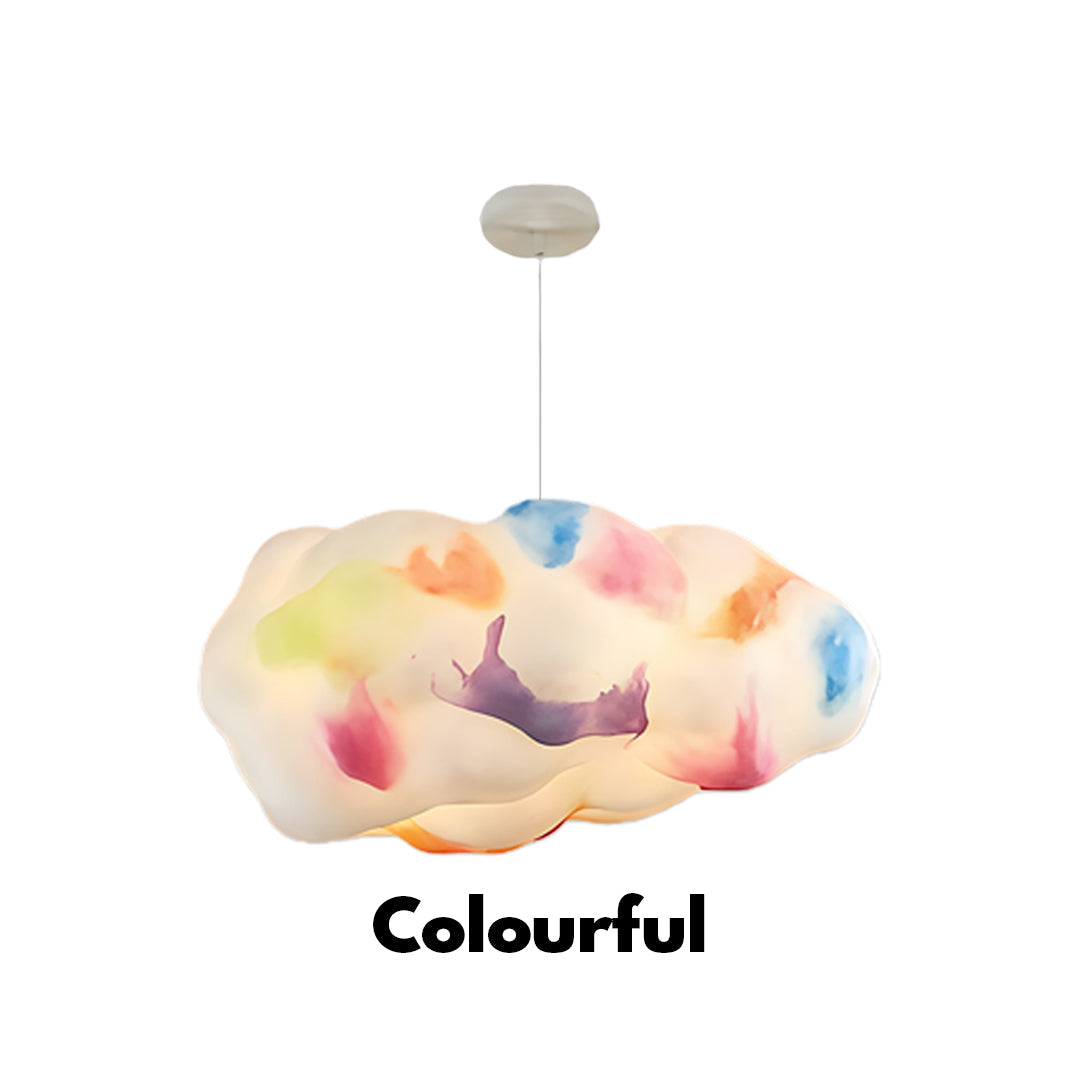 3D Cloud Fabric Pendant Light E26/E27 LED 2800LM 3000K White Pastel 7 Sizes Indoor