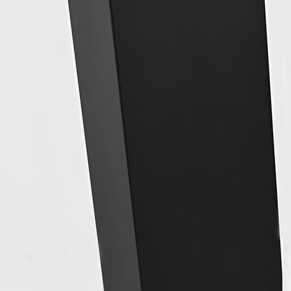 Modern Square LED Bollard Light 7W COB Waterproof Outdoor Pathway Lighting Black Aluminum IP65
