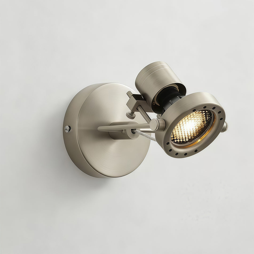 Adjustable LED Wall Spotlight Industrial Aluminum Hardwired Indoor 3CCT