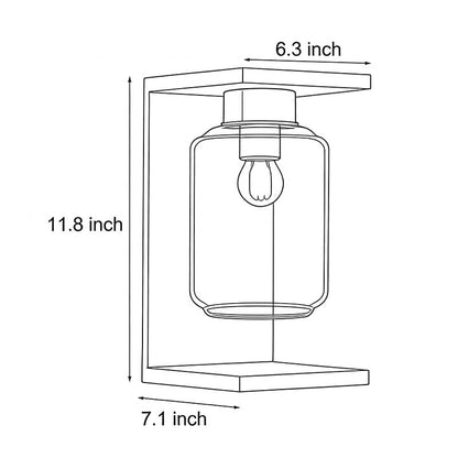 Modern Stainless Steel Glass Globe Outdoor Wall Sconce Solar/Hardwired E27