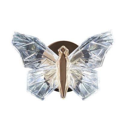 Butterfly LED Wall Sconce – Modern Decorative Crystal Accent Light
