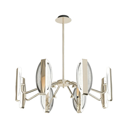 French Gold Petal Chandelier