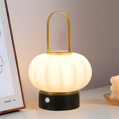 Rechargeable Portable Lantern Table Lamp 360° Glow Carry Handle 8–12H Dimmable Iron Nordic Cordless