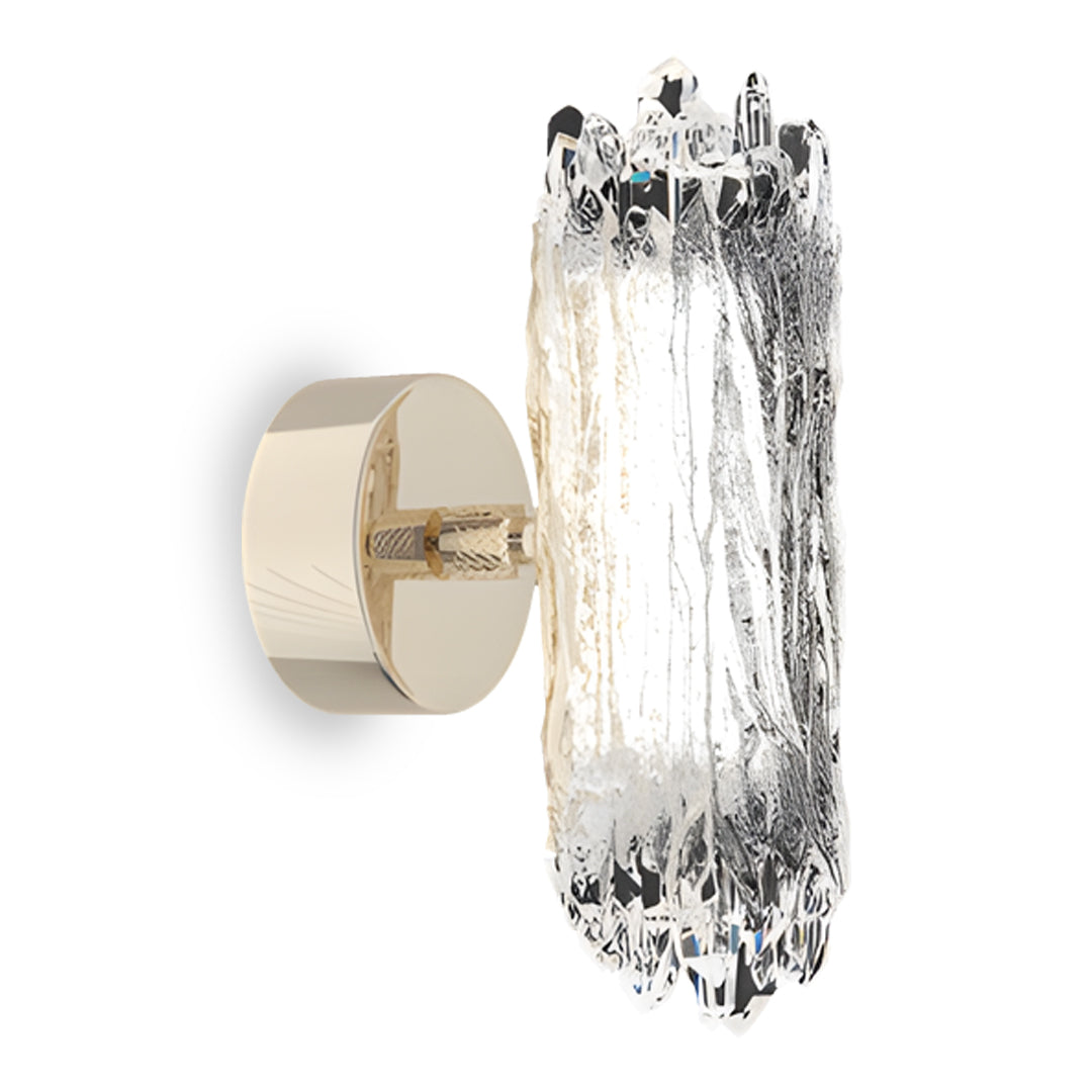 Modern Crystal LED Wall Sconce – Minimalist Gold Aluminum Luxury Wall Light