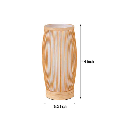 Handwoven Bamboo Japanese Lantern Table Lamp E27 Warm White