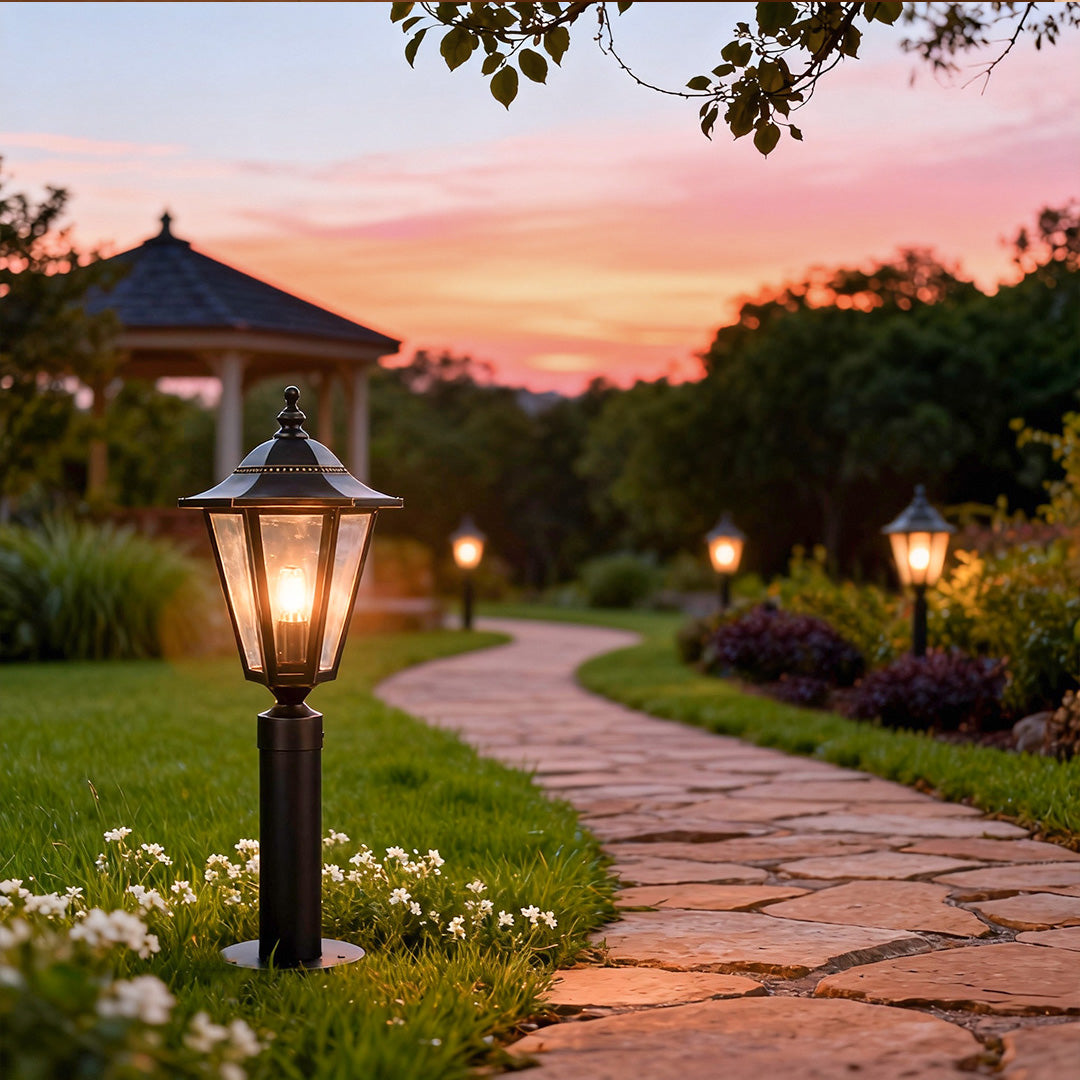 Copper Outdoor Landscape Path Light Waterproof Garden Walkway Lighting