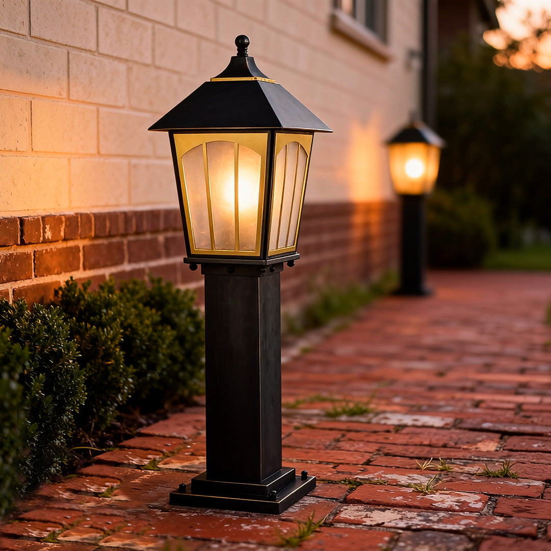 Copper Outdoor Path Light LED Waterproof Garden Landscape Walkway Lighting